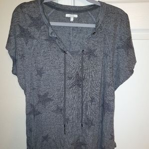 Maurice's large grey t shirt with stars